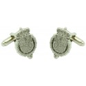 Silver Royal House Felipe VI Cufflinks 
