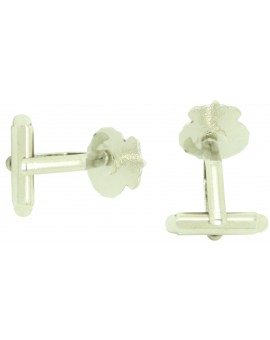 gemelos a medida casa real plateado detras