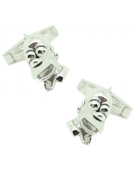 Gemelos Homer Simpson Plata de Ley 925 PREMIUM
