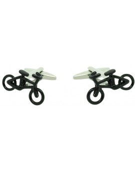 Black Road Bike Cufflinks  2