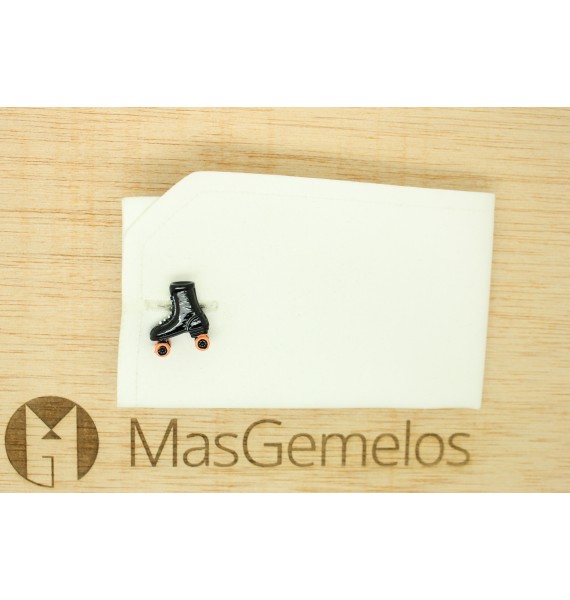 Black Roller Skates Cufflinks 