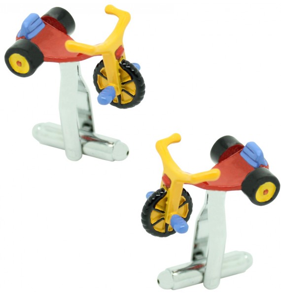 Multicolour Tricycle cufflinks
