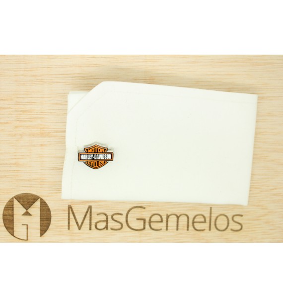 gemelos de motos logotipo harley davidson para camisa