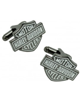Black Harley Davidson Logo Cufflinks 