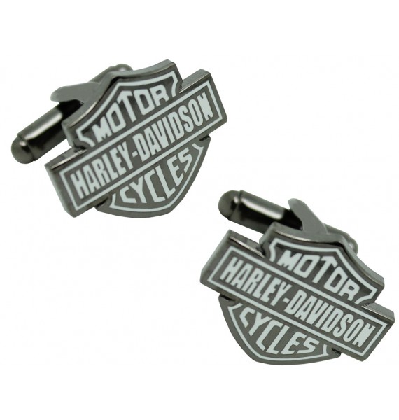 Black Harley Davidson Logo Cufflinks 