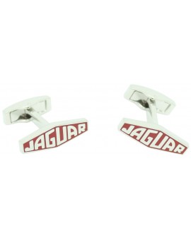 Red Jaguar Letters Logo Cufflinks 2