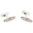 Red Jaguar Letters Logo Cufflinks