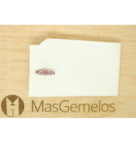 Gemelos para novio con Logo Letras Jaguar Rojo