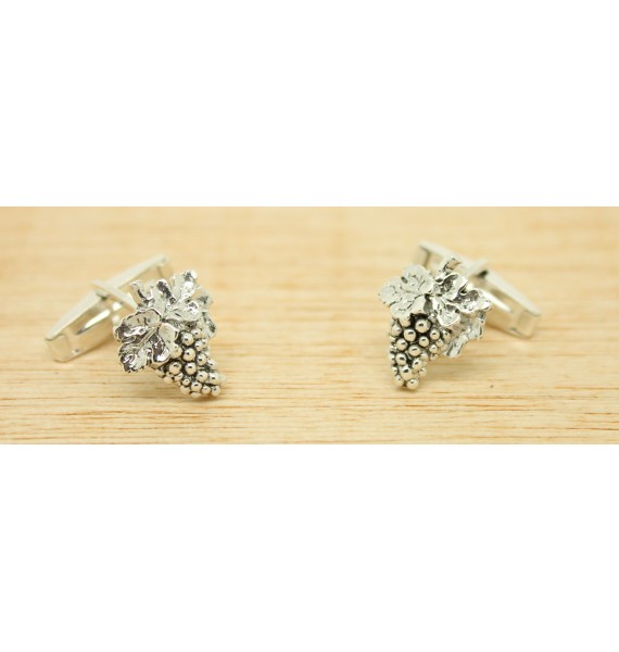 PREMIUM Sterling Silver Grape Cluster Cufflinks