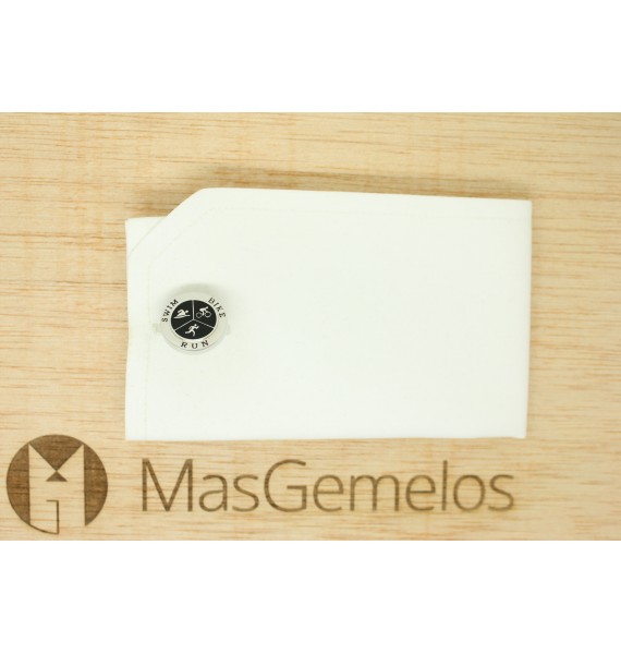 Gemelos para hombre de deportes Triatlón en color negro 