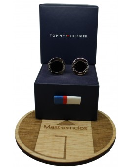 gemelos para boda negro tommy hilfiger para camisa