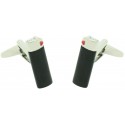 Black Clipper Lighter Cufflinks