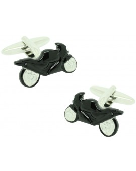 Gemelos para camisa Moto GP Negra