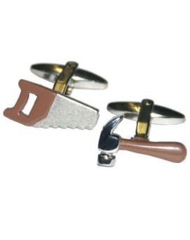 Hammer and Saw Cufflinks 