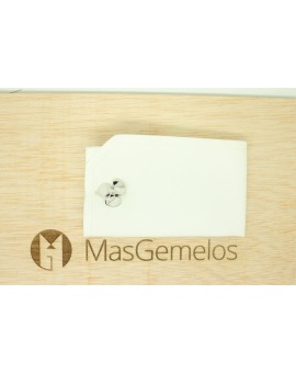 Gemelos para camisa Hélice de Barco Plateada 3D