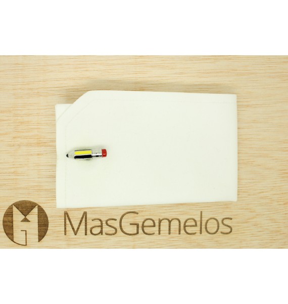 Gemelos para camisa Lápiz con Goma 3D