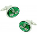 Green Golf Clubs Cufflinks