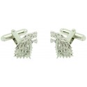 Game of Thrones 3D Plated House of Stark Symbol Cufflinks