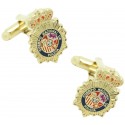 Spanish National Police Badge Cufflinks 