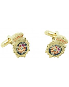 Spanish National Police Badge Cufflinks  2