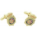 Spanish National Police Badge Cufflinks 
