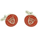 Gemelos para camisa Logo Parrilla Jaguar Rojo