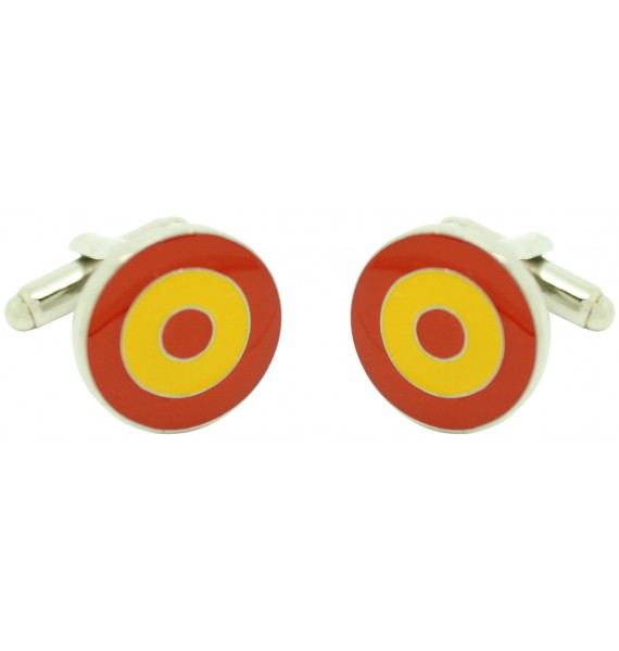 comprar gemelos bandera circular escarapela aviones españa para camisa