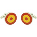 comprar gemelos bandera circular escarapela aviones españa para camisa
