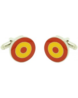comprar gemelos bandera circular escarapela aviones españa para camisa