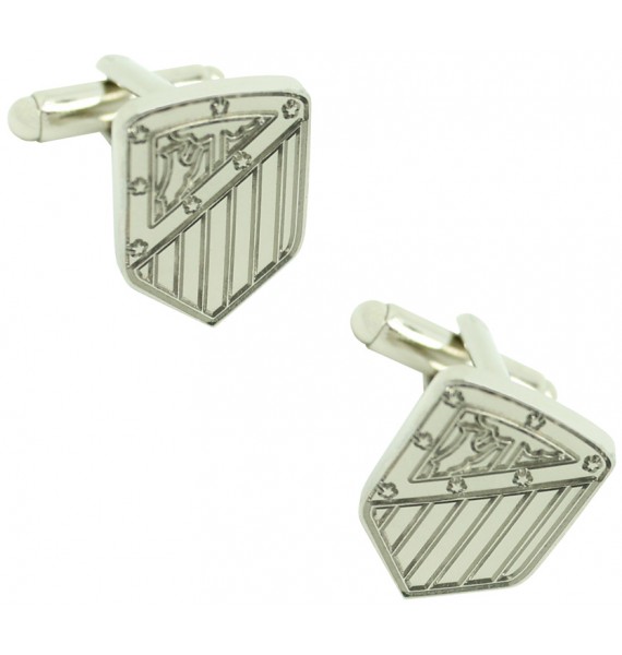 Silver New Atletico Madrid Shield Cufflinks 