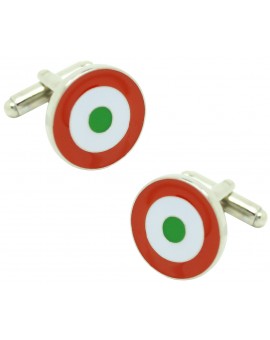 Gemelos para camisa Escarapela Fuerzas Aéreas Italia 