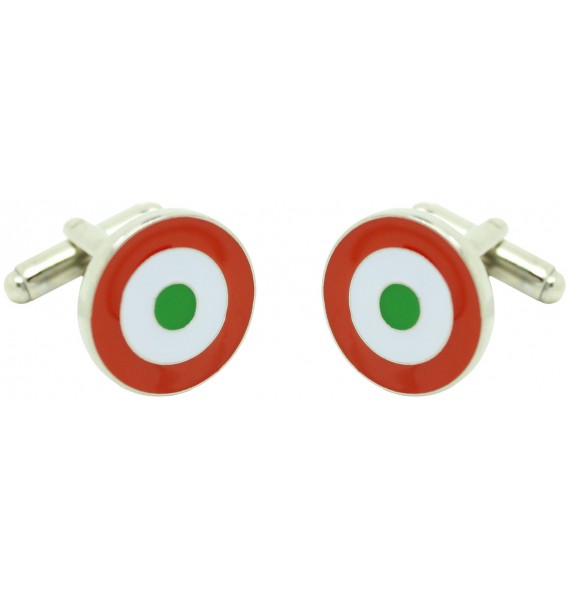 gemelos para camisa militar bandera aerea Italia