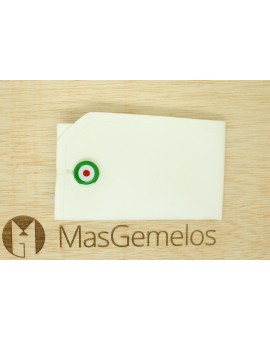 Gemelos para camisa Escarapela Roja, Blanca y Verde