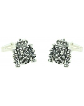 Sterling Silver Spain Shield Cufflinks 2