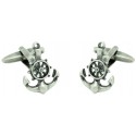 Anchor with Boat Wheel Cufflinks