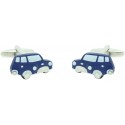 Navy Mini Cooper Cufflinks 