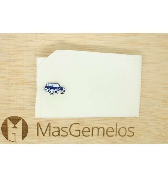 Navy Mini Cooper Cufflinks 