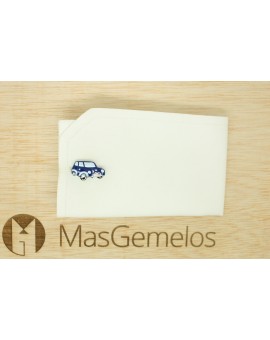 gemelos para amantes de los coches mini azul marino