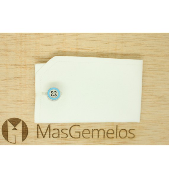 gemelos especial para boda azul 