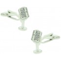 Radio Announcer Microphone Cufflinks 