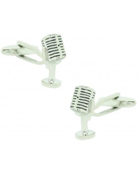 Radio Announcer Microphone Cufflinks 