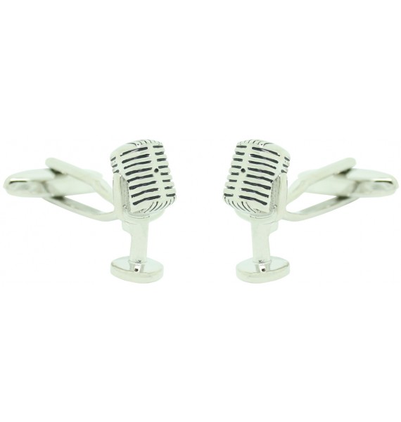 Radio Announcer Microphone Cufflinks 