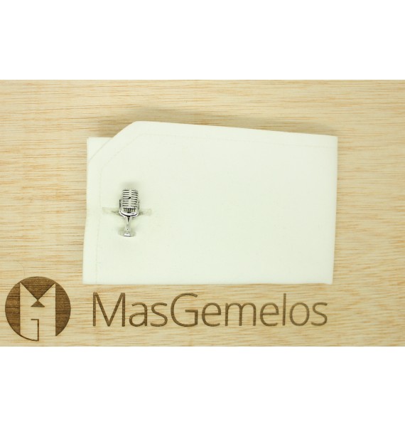 Gemelos para camisa Micrófono Locutor de Radio