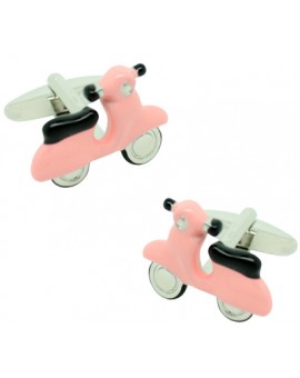 Pink Scooter Cufflinks