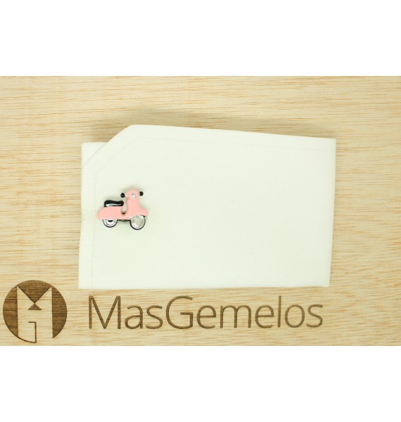 Pink Scooter Cufflinks 