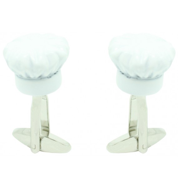 3D Chef Hat Cufflinks 