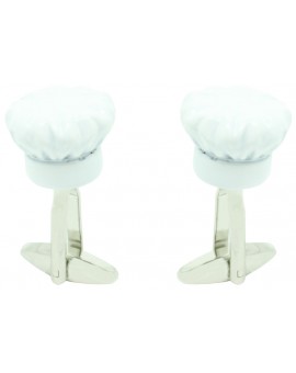3D Chef Hat Cufflinks 