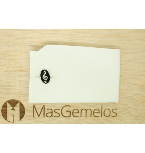 gemelos para boda de musica clave de sol