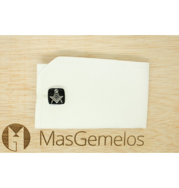 Black Square Masonry Symbol Cufflinks