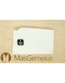 Black Square Masonry Symbol Cufflinks